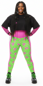 RECYCLED High Waist Pocket Leggings - 'Silly Goose'