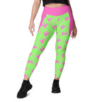 RECYCLED High Waist Pocket Leggings - 'Silly Goose'