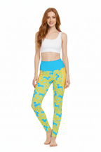 RECYCLED High Waist Pocket Leggings - 'Silly Sausage'