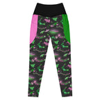 RECYCLED High Waist Pocket Leggings - 'Defy Gravity' 6XL