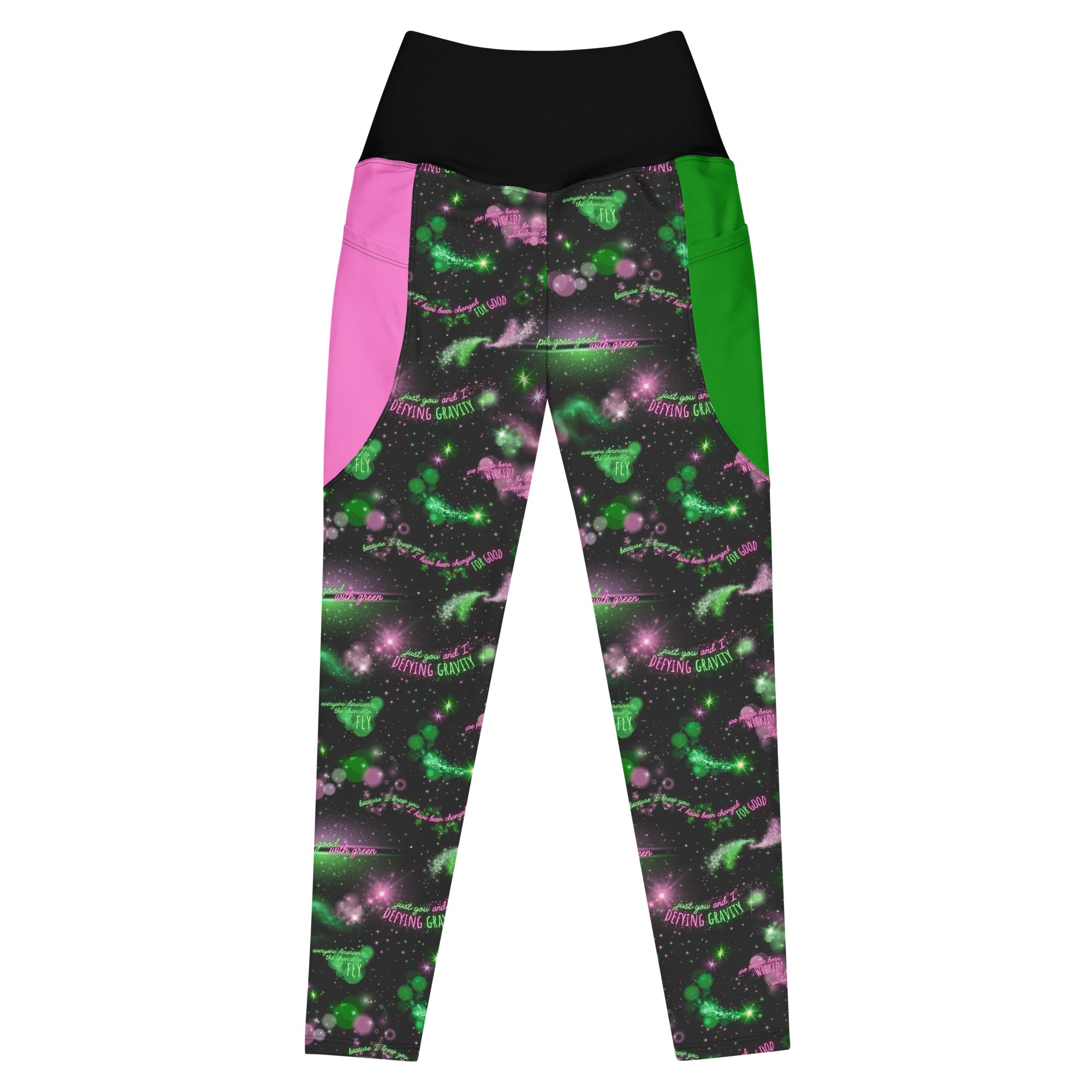 RECYCLED High Waist Pocket Leggings - 'Defy Gravity' 6XL