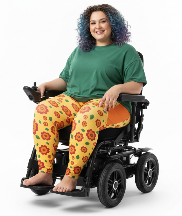 RECYCLED High Waist Pocket Leggings - 'Petal Pop'