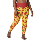 RECYCLED High Waist Pocket Leggings - 'Petal Pop'