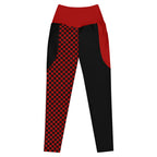 RECYCLED High Waist Pocket Leggings - 'Black Parade' 6XL