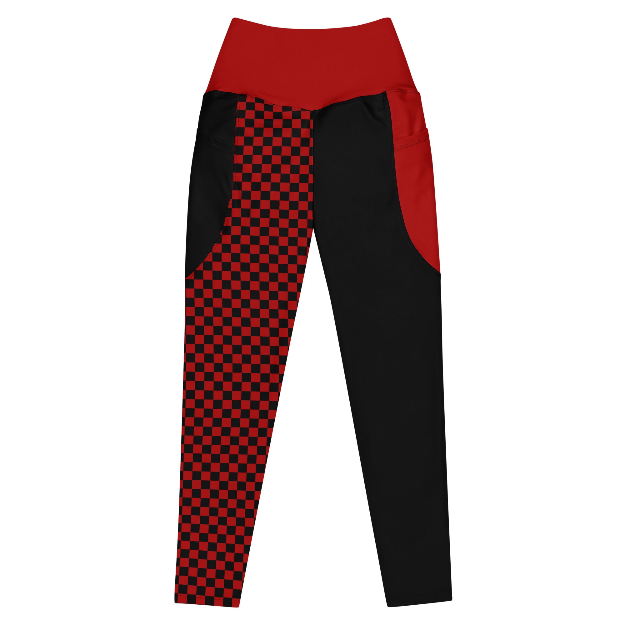 RECYCLED High Waist Pocket Leggings - 'Black Parade' 6XL