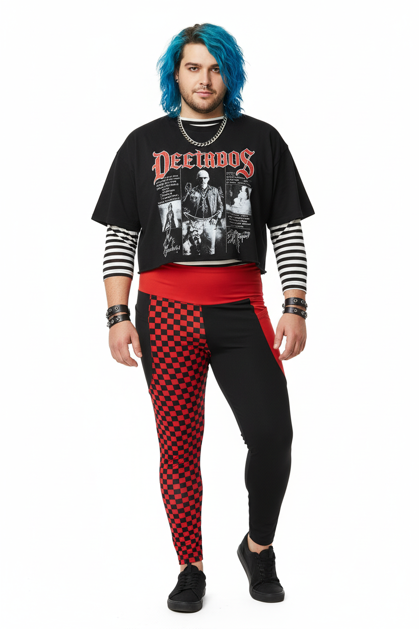 RECYCLED High Waist Pocket Leggings - 'Black Parade'