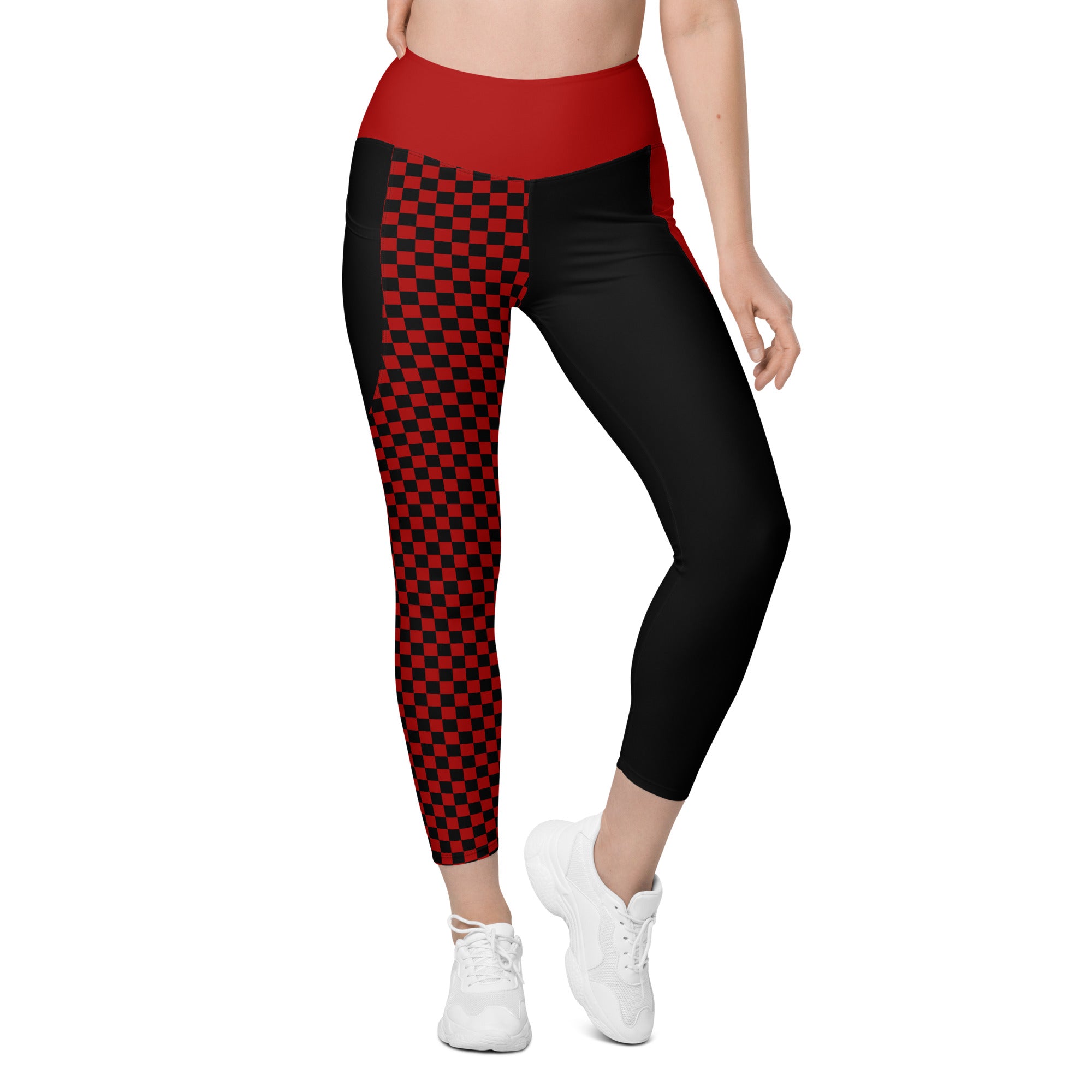 RECYCLED High Waist Pocket Leggings - 'Black Parade'