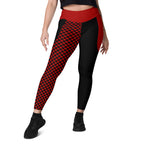 RECYCLED High Waist Pocket Leggings - 'Black Parade'