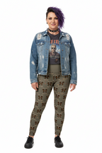 RECYCLED High Waist Pocket Leggings - 'Dead Cute'