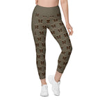 RECYCLED High Waist Pocket Leggings - 'Dead Cute'