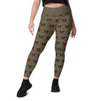 RECYCLED High Waist Pocket Leggings - 'Dead Cute'