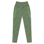 RECYCLED High Waist Pocket Leggings - 'Bug's Life' 6XL