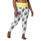 RECYCLED High Waist Pocket Leggings - 'Got Milk?'