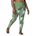 RECYCLED High Waist Pocket Leggings - 'Teacher's Pet'