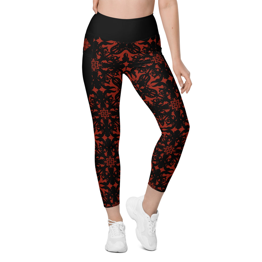 RECYCLED High Waist Pocket Leggings - 'For I Have Sinned'