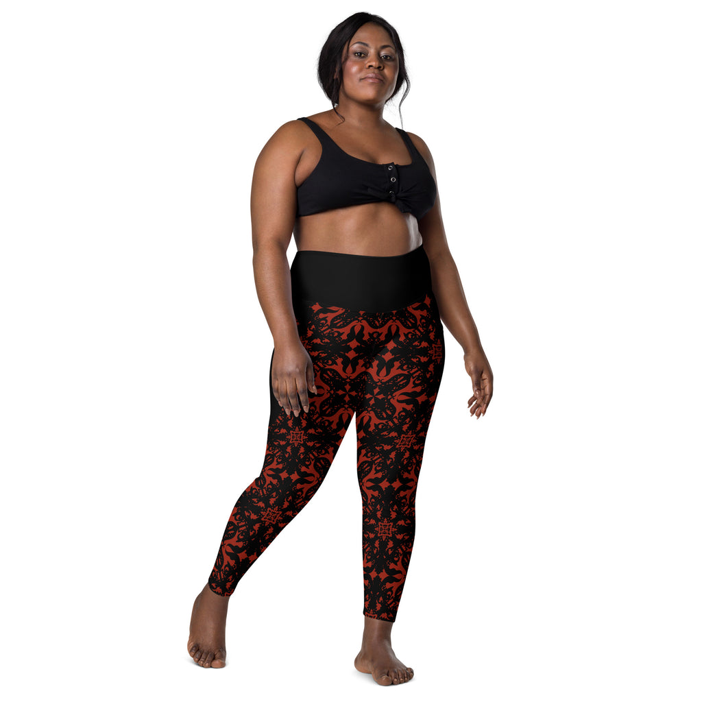 RECYCLED High Waist Pocket Leggings - 'For I Have Sinned'