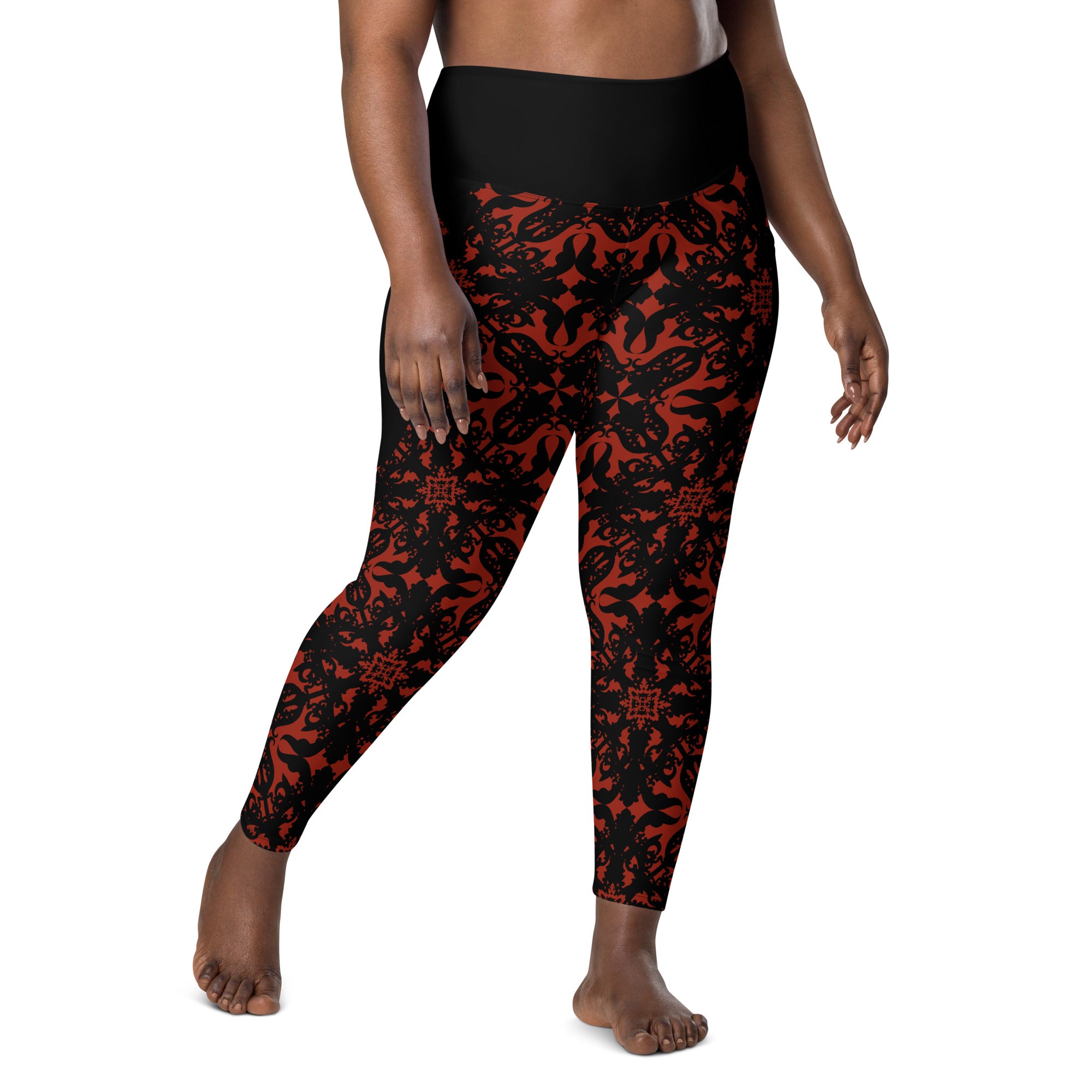 RECYCLED High Waist Pocket Leggings - 'For I Have Sinned'