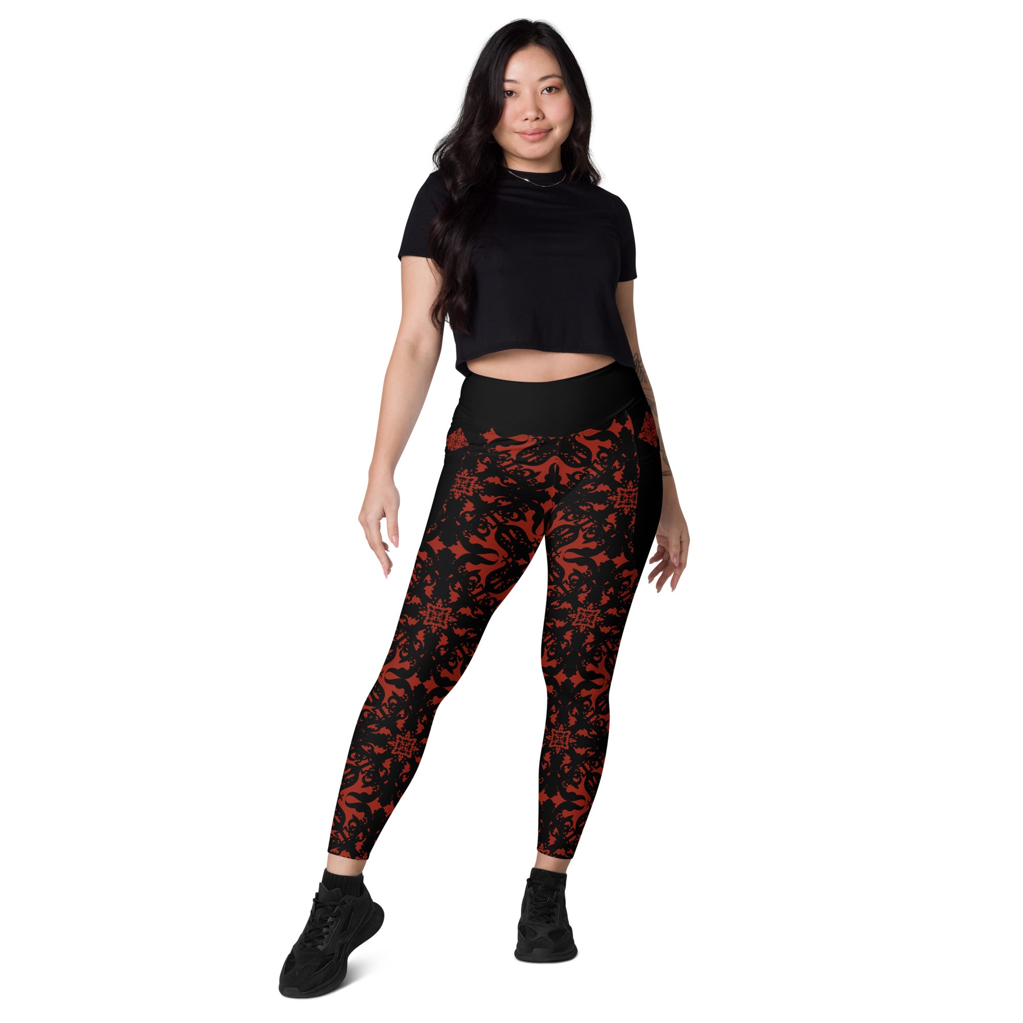 RECYCLED High Waist Pocket Leggings - 'For I Have Sinned'