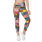 RECYCLED High Waist Pocket Leggings - 'Perfect Patchwork'