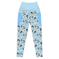 RECYCLED High Waist Pocket Leggings - 'Chippy Tea' 6XL Leggings