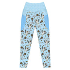 RECYCLED High Waist Pocket Leggings - 'Chippy Tea' 6XL Leggings