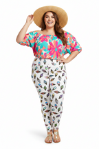 RECYCLED High Waist Pocket Leggings - 'Ice Cream' Leggings