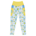 RECYCLED High Waist Pocket Leggings - 'Limonata' 6XL CUT-SEW