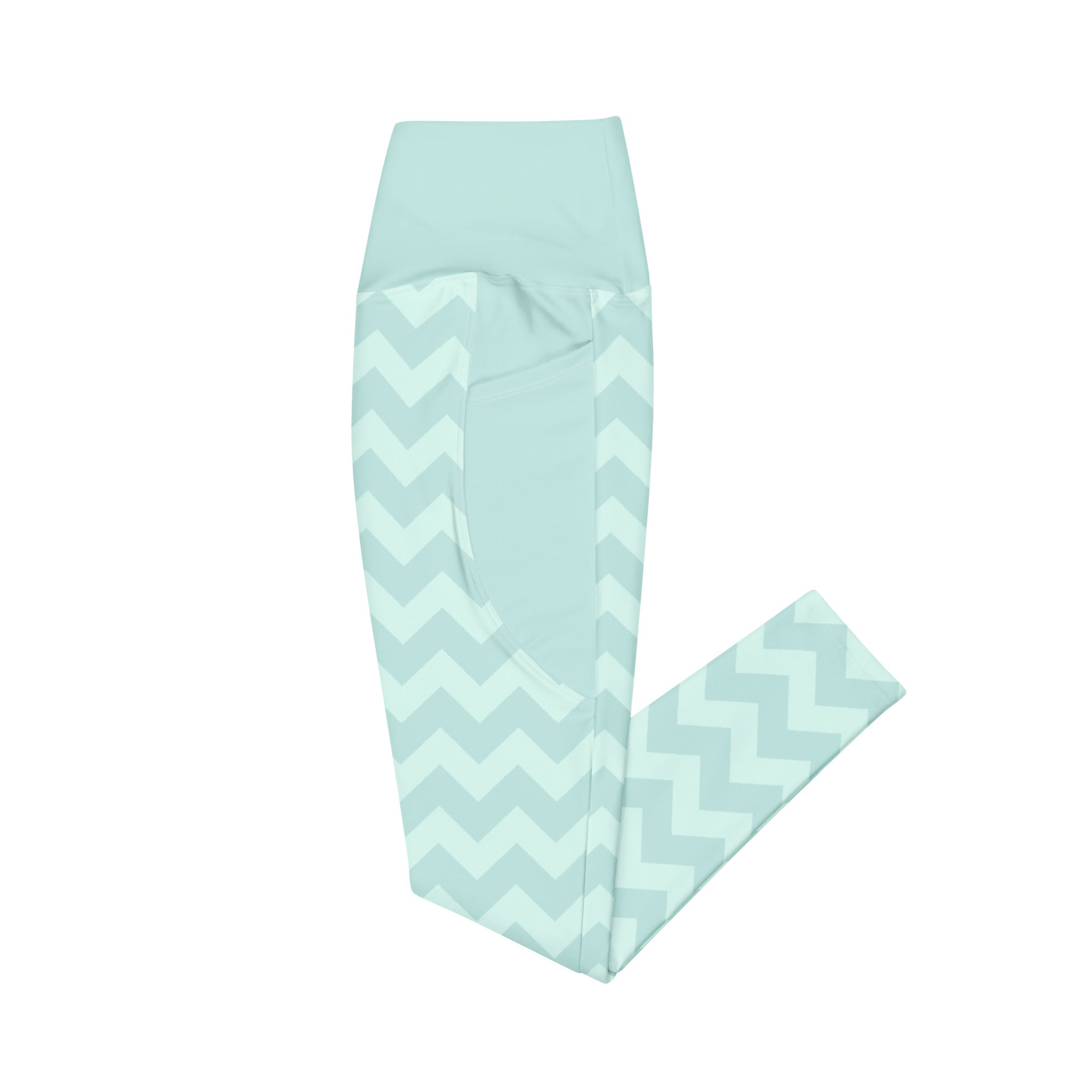 RECYCLED High Waist Pocket Leggings - 'Zig-A-Zig-Ah!'