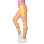 RECYCLED High Waist Pocket Leggings - 'Raspberry Ripple'