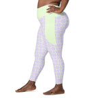 RECYCLED High Waist Pocket Leggings - 'Lilac Mint'