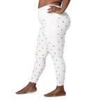 RECYCLED High Waist Pocket Leggings - 'Strawberry Picking'