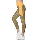RECYCLED High Waist Pocket Leggings - 'Summertime Vintage'