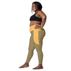 RECYCLED High Waist Pocket Leggings - 'Summertime Vintage'