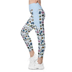 RECYCLED High Waist Pocket Leggings - 'Gingham Getaway'