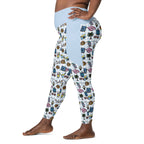 RECYCLED High Waist Pocket Leggings - 'Gingham Getaway'