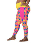 RECYCLED High Waist Pocket Leggings - 'Silly Cow'