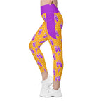 RECYCLED High Waist Pocket Leggings - 'Cool Cat'