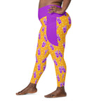 RECYCLED High Waist Pocket Leggings - 'Cool Cat'