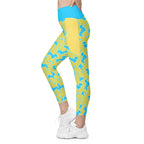 RECYCLED High Waist Pocket Leggings - 'Silly Sausage'