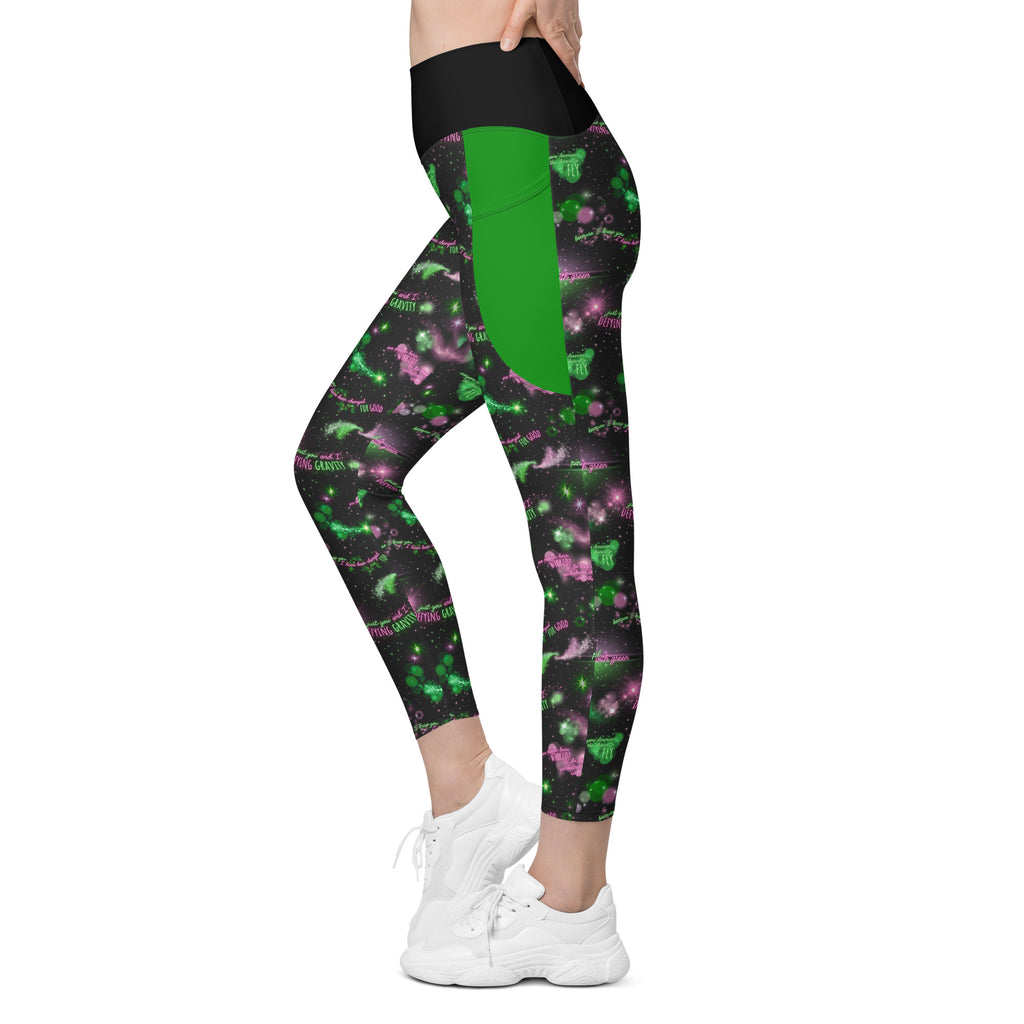 RECYCLED High Waist Pocket Leggings - 'Defy Gravity'