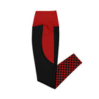 RECYCLED High Waist Pocket Leggings - 'Black Parade'