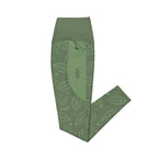 RECYCLED High Waist Pocket Leggings - 'Bug's Life'