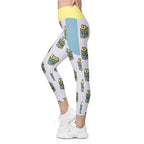 RECYCLED High Waist Pocket Leggings - 'Got Milk?'