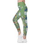 RECYCLED High Waist Pocket Leggings - 'Teacher's Pet'