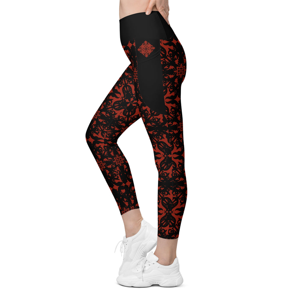 RECYCLED High Waist Pocket Leggings - 'For I Have Sinned'