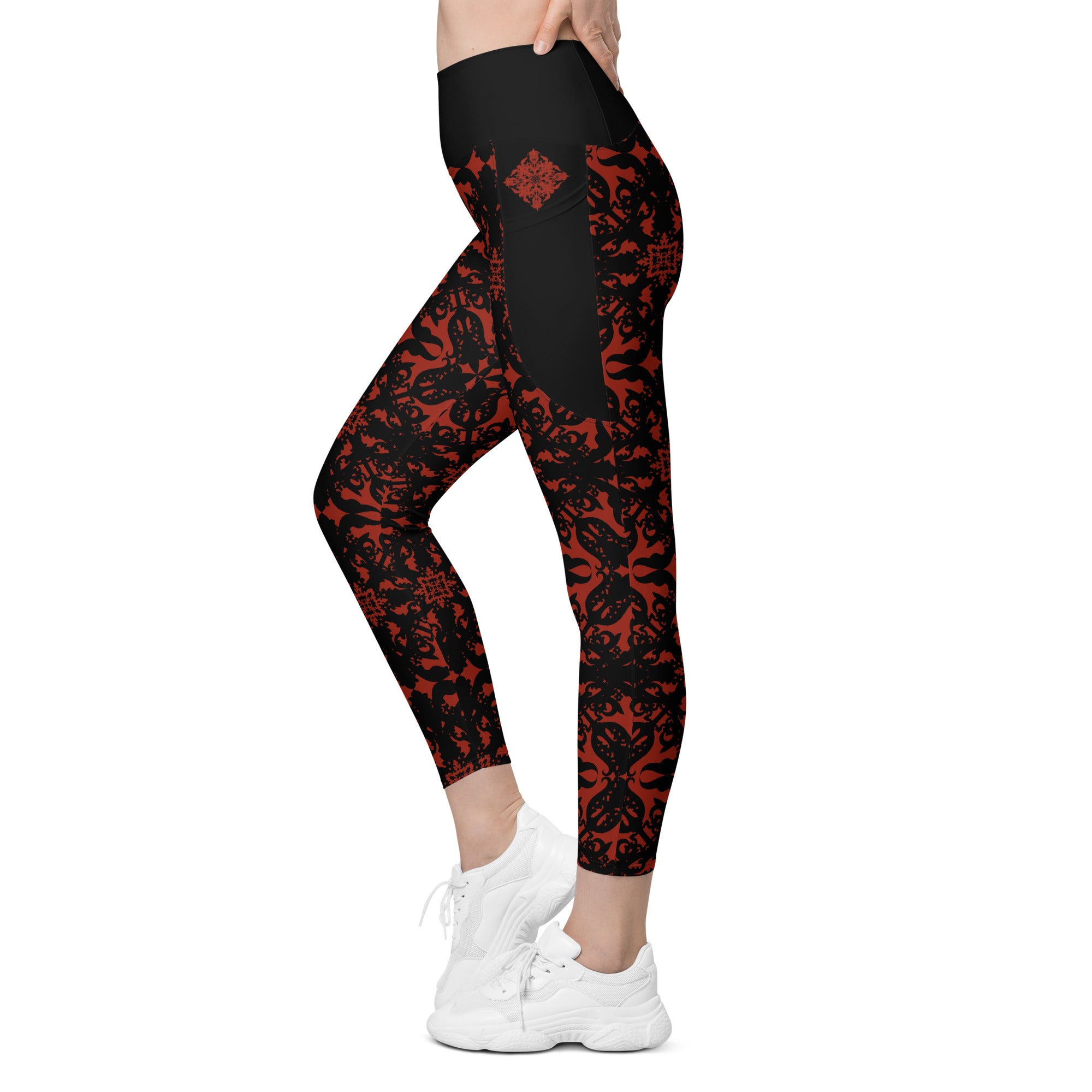 RECYCLED High Waist Pocket Leggings - 'For I Have Sinned'