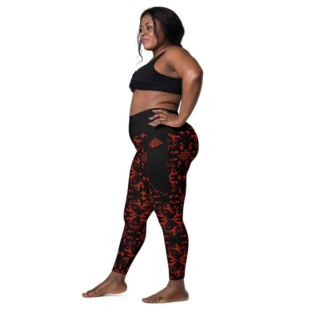 RECYCLED High Waist Pocket Leggings - 'For I Have Sinned'