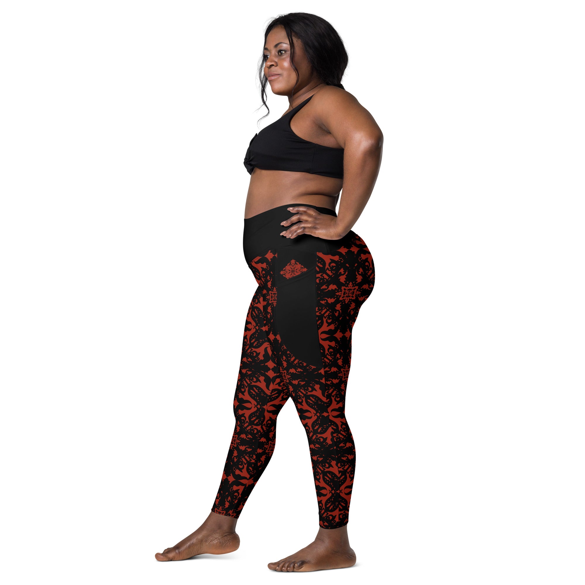 RECYCLED High Waist Pocket Leggings - 'For I Have Sinned'