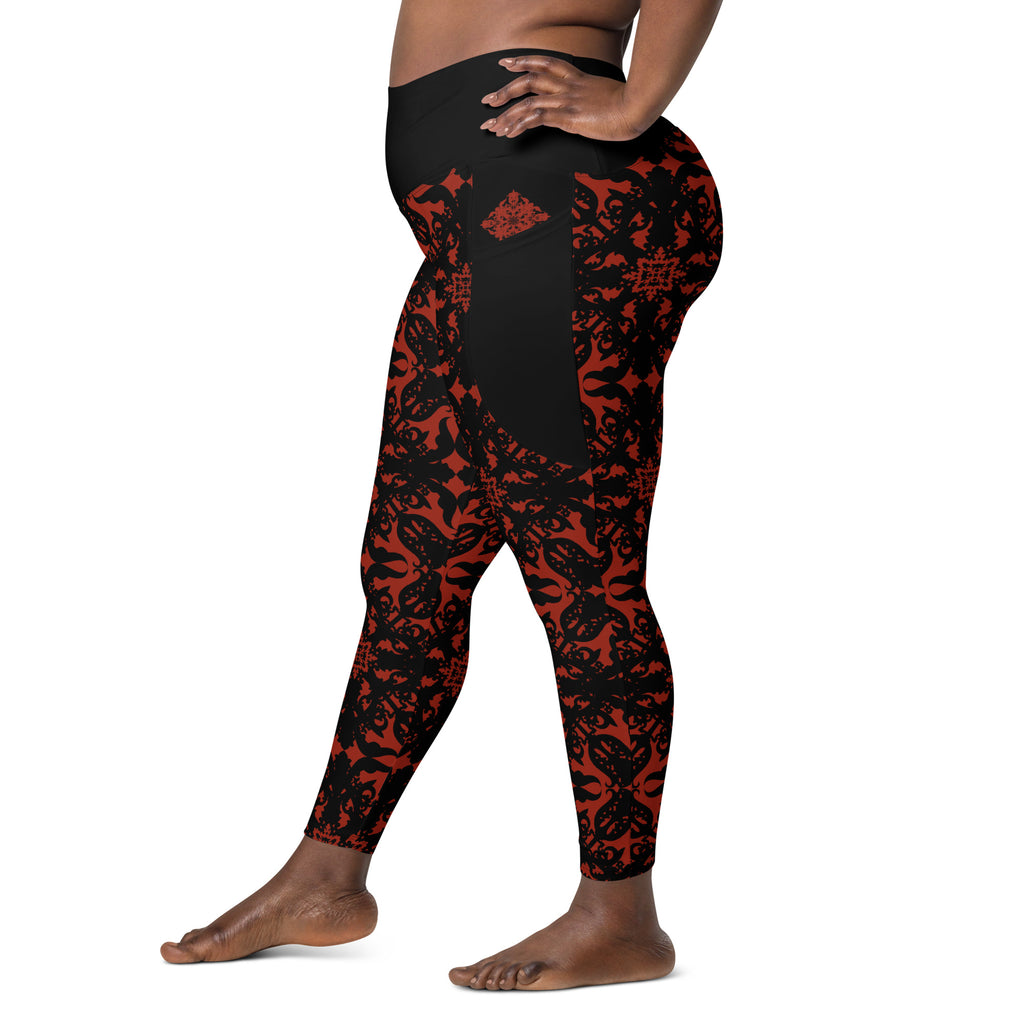 RECYCLED High Waist Pocket Leggings - 'For I Have Sinned'