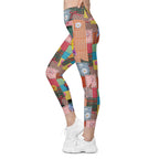 RECYCLED High Waist Pocket Leggings - 'Perfect Patchwork'